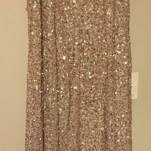 Long sequin party dress